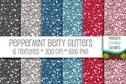 Peppermint Berry Glitter Textures