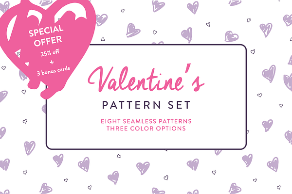 Valentine's Pattern Set