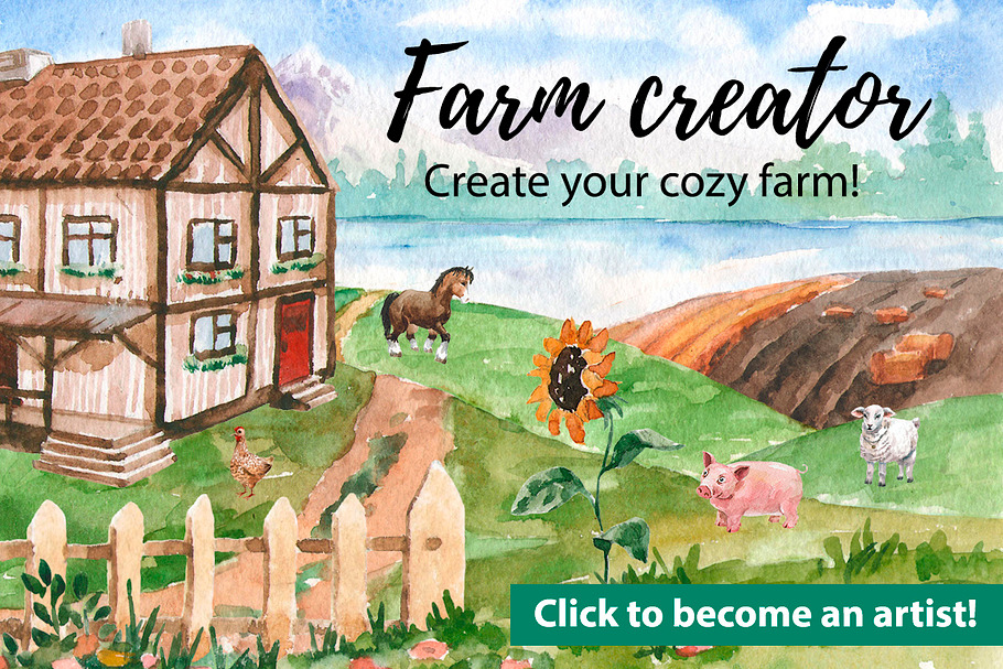 Farm creator  in Illustrations - product preview 8