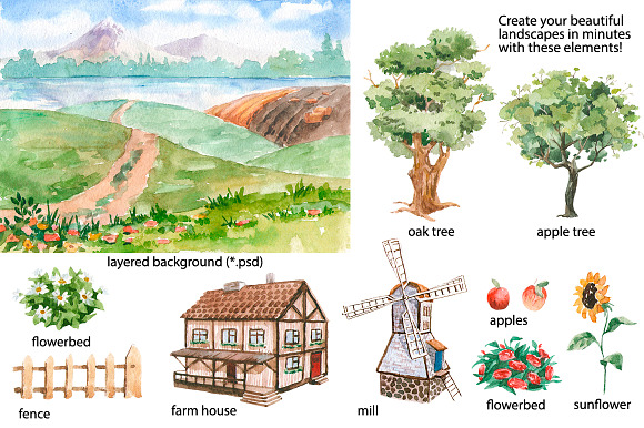 Farm creator  in Illustrations - product preview 2