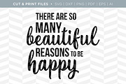 Be Happy SVG Cut/Print Files