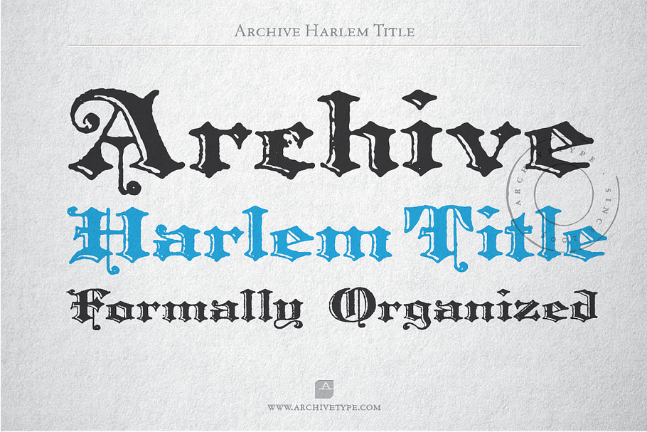 Archive Harlem Title in Display Fonts - product preview 8