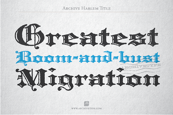 Archive Harlem Title in Display Fonts - product preview 1