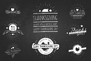 Thanksgiving Hand Drawn Logo Kit