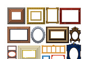 Picture frame vector set