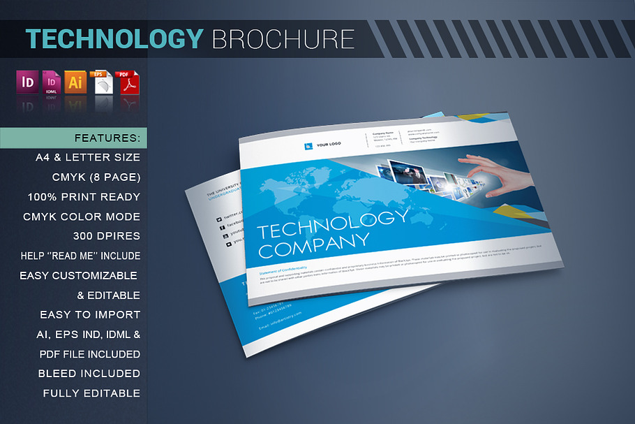 Technology Brochure Catalog in Brochure Templates - product preview 8