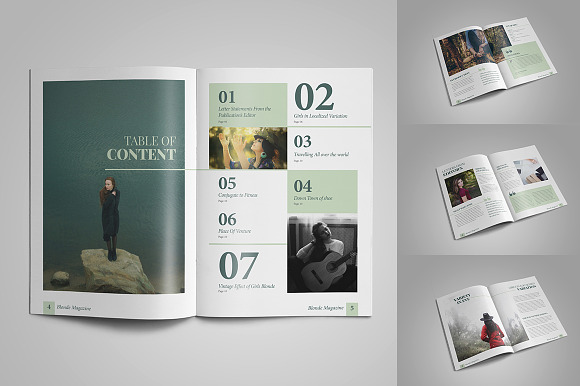 Blonde Magazine Template V13 in Magazine Templates - product preview 1
