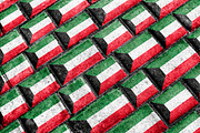 Kuwait Flag Urban Grunge Pattern
