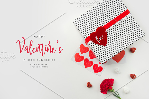 Valentine's Styled Photo Bundle 03 in Print Mockups - product preview 1
