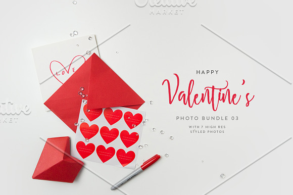 Valentine's Styled Photo Bundle 03 in Print Mockups - product preview 4