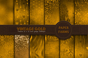 Vintage gold digital paper 