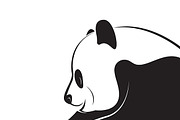Vector of a panda design.