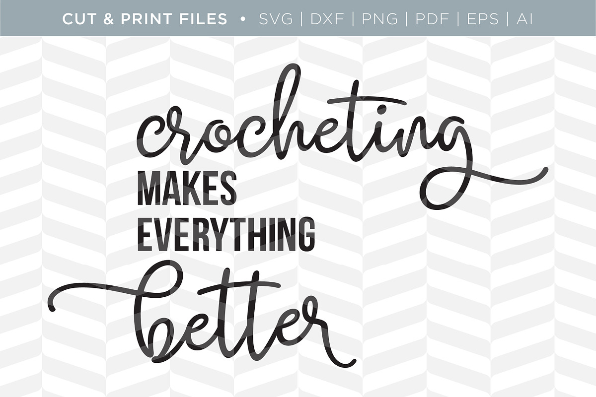 Crocheting SVG Cut/Print Files in Illustrations - product preview 8