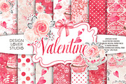 Watercolor Sweet Valentine DP pack