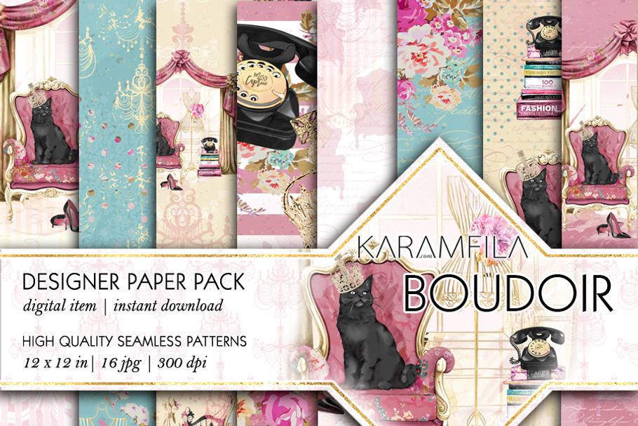 Boudoir Seamless Patterns in Patterns - product preview 8