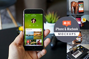 20 iPhone & Macbook Mockups