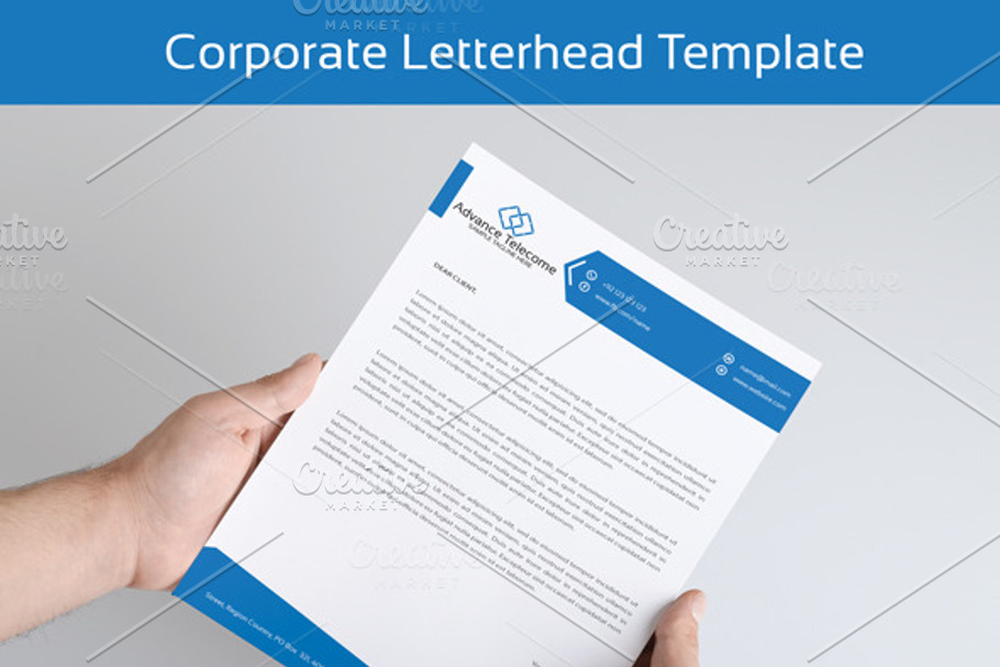Advance Telecom Letter Head in Stationery Templates - product preview 8
