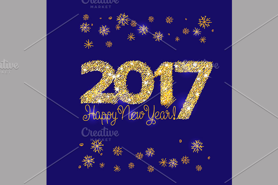 Happy New Year Embroidery Style in Illustrations - product preview 8