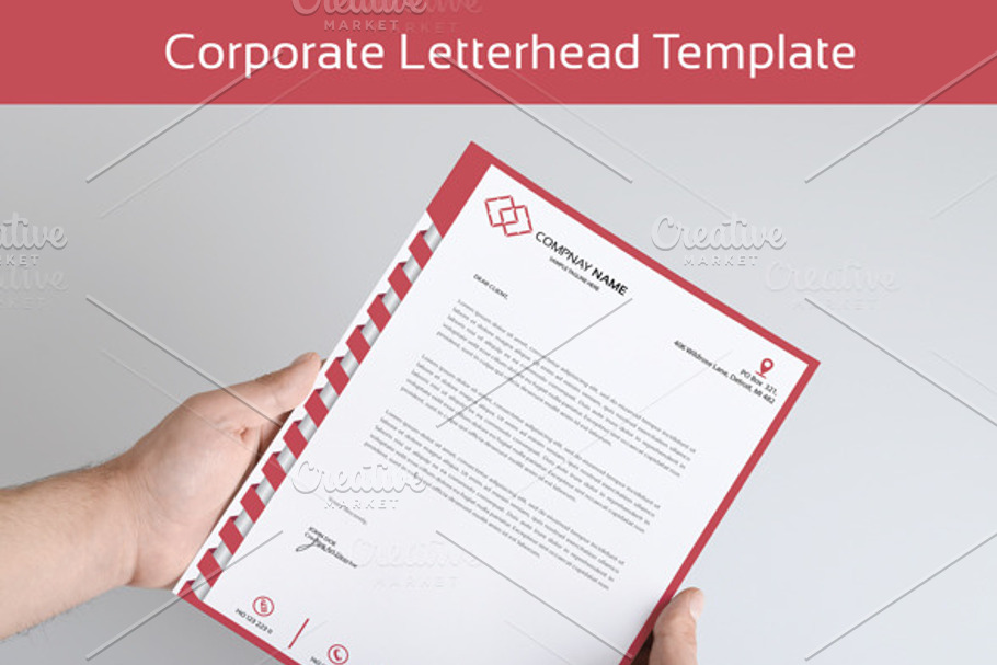 Corporate Letter Head in Stationery Templates - product preview 8