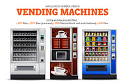 Vending Machines Realistic Set
