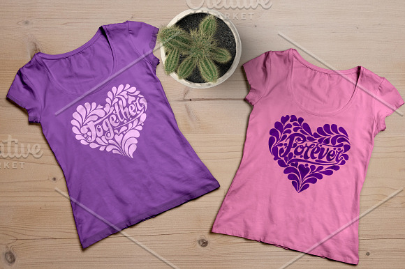 watercolor and vector of heart in Illustrations - product preview 6