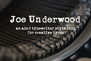 Joe Underwood Typewriter Font