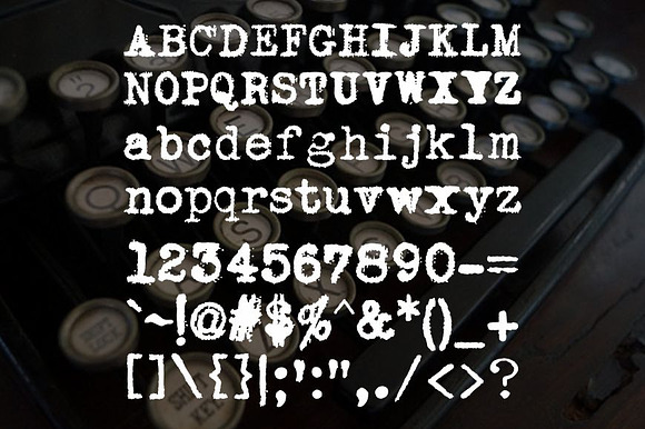 Joe Underwood Typewriter Font in Serif Fonts - product preview 2