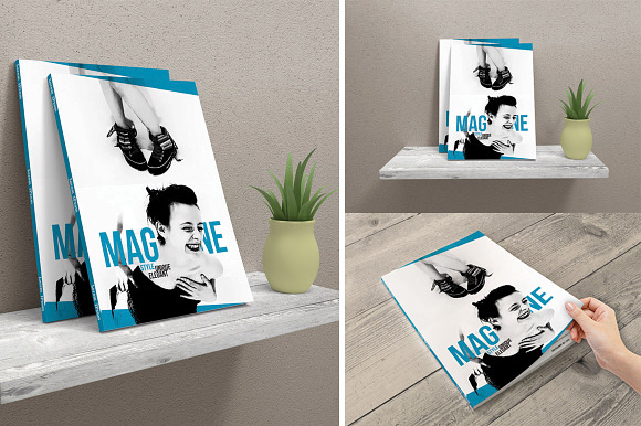 Magazine Mock-Ups in Print Mockups - product preview 1