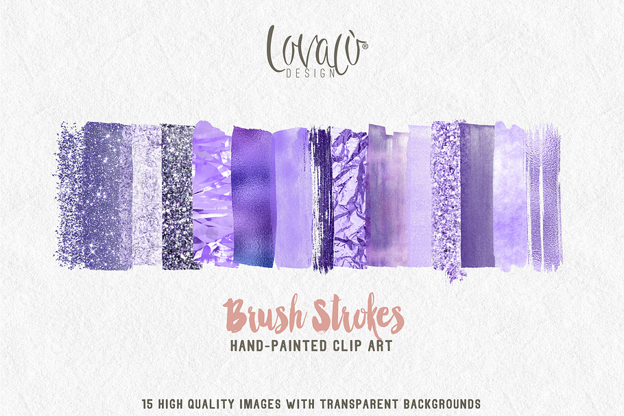 Purple Watercolor ClipArt Brush in Textures - product preview 8
