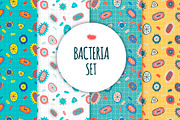 Bacteria seamless patterns