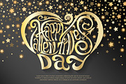 Happy Valentines Day vector design