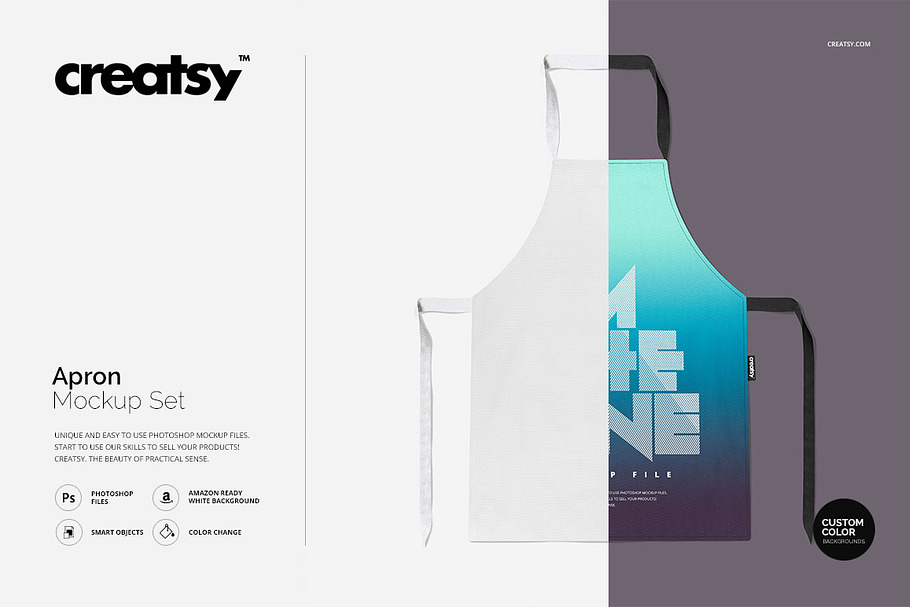 Apron Mockup Set in Product Mockups - product preview 8