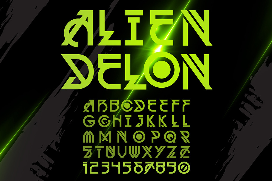 Alien Delon in Display Fonts - product preview 8
