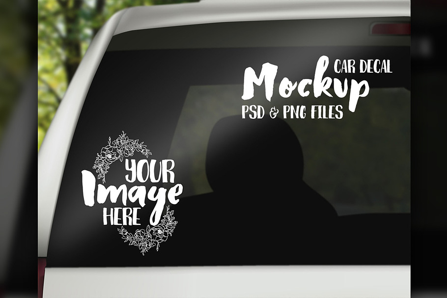 Car decal mockup in Product Mockups - product preview 8