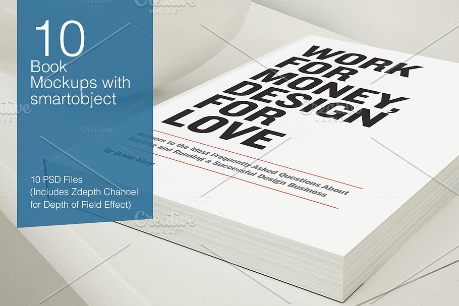 Book Mock-ups - 10 poses in Print Mockups - product preview 8