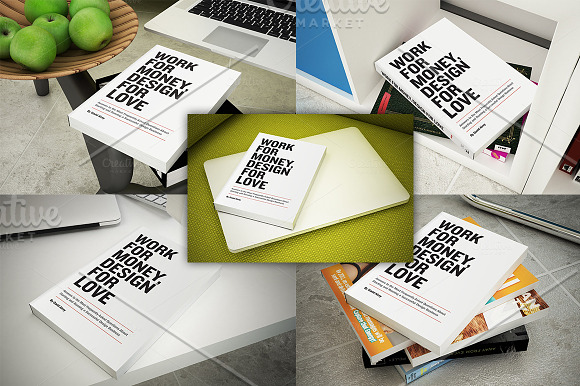 Book Mock-ups - 10 poses in Print Mockups - product preview 1