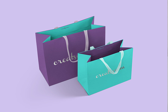 Paper Bags Mockup Set in Product Mockups - product preview 3