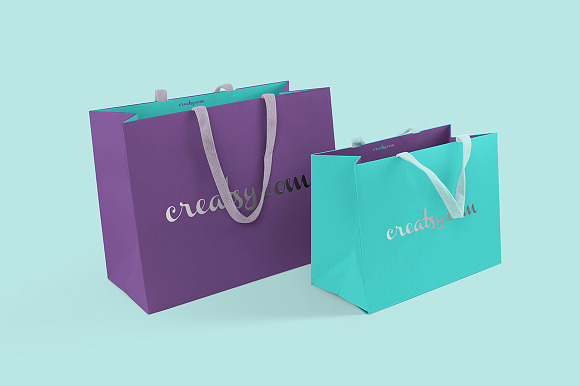 Paper Bags Mockup Set in Product Mockups - product preview 4