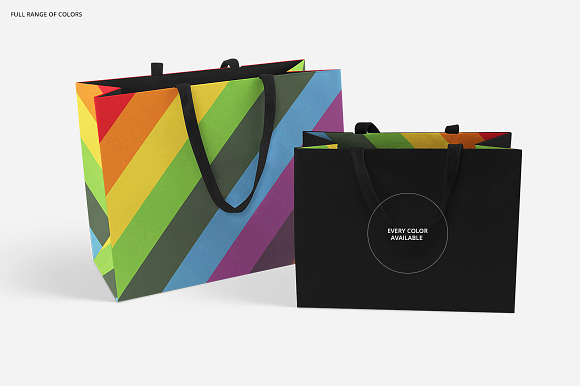 Paper Bags Mockup Set in Product Mockups - product preview 6