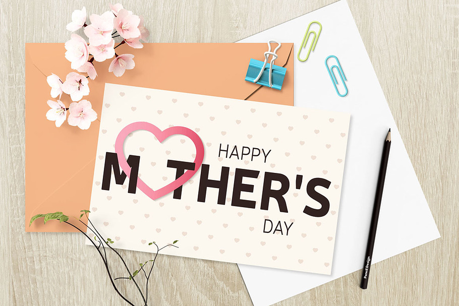 Mother's Day Greeting Card in Illustrations - product preview 8