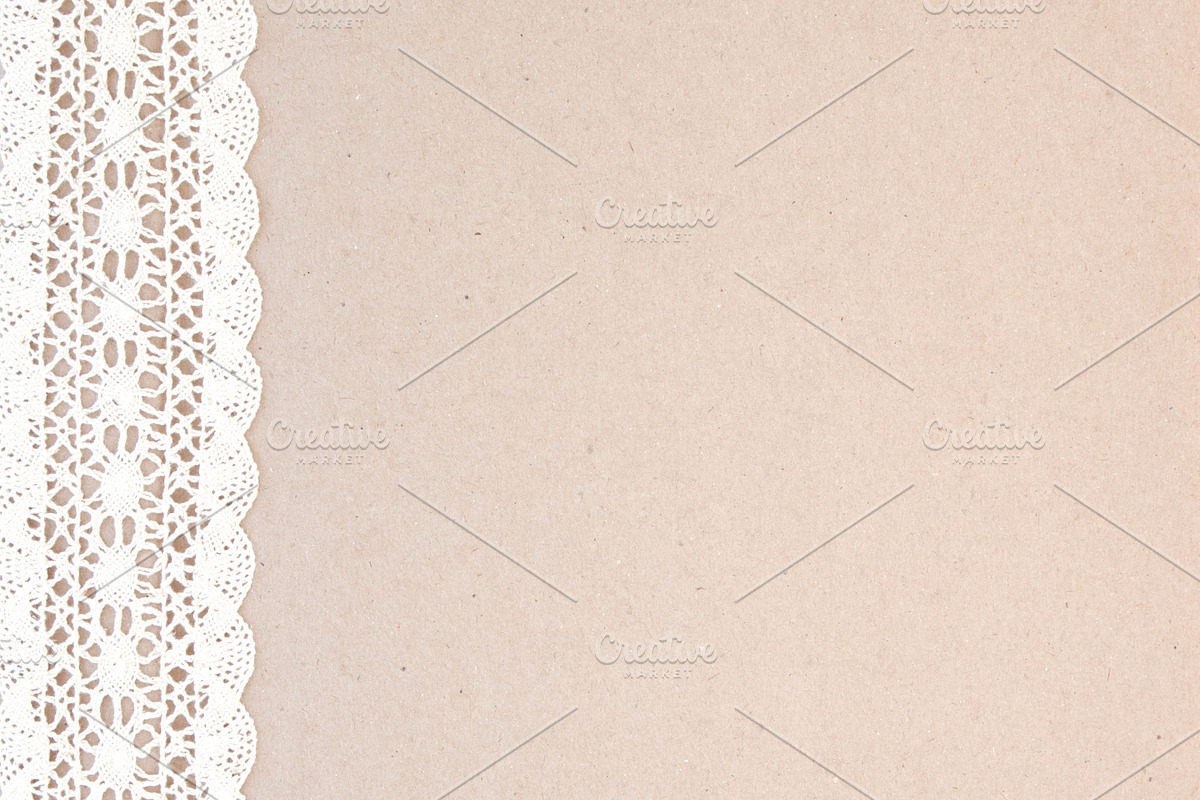 Vintage lace on cardboard texture. in Textures - product preview 8