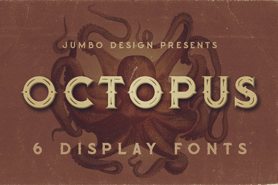 Octopus - Vintage Style Font