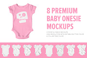 8 Premium Baby Shirt/Onesie Mockups