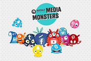 Media Monsters Social Media Icon Set