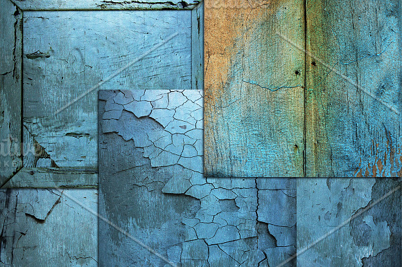 BLUE DISTRESSED BACKGROUNDS in Textures - product preview 1