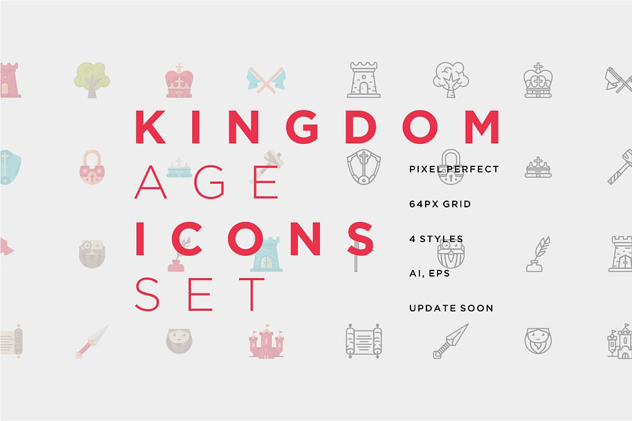 Kingdom Age Icons Set
