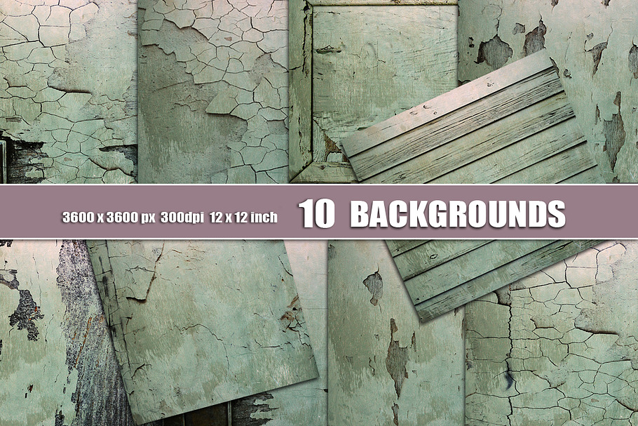 10 Distressed Wall Backgrounds teal