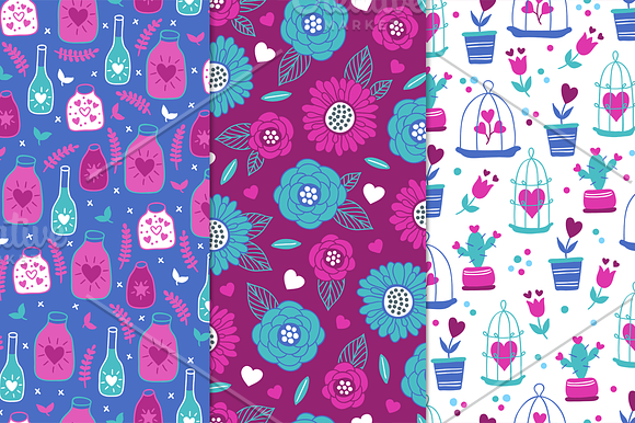 12 Valentine Seamless Patterns in Patterns - product preview 2