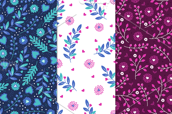 12 Valentine Seamless Patterns in Patterns - product preview 4