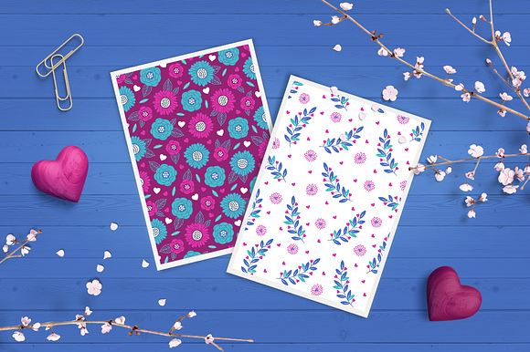 12 Valentine Seamless Patterns in Patterns - product preview 5
